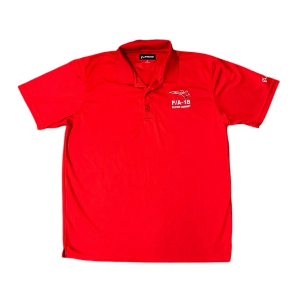 Boeing F/A-18 Super Hornet Moisture Wicking Polo Men’s Medium